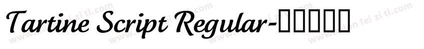 Tartine Script Regular字体转换